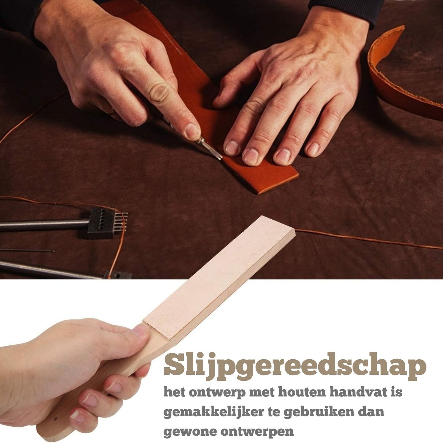 Leder Strop & Polijstblok (afwerking)