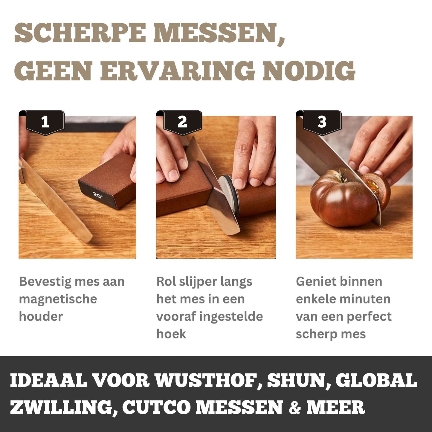 Komforth Diamant Messenslijper Set